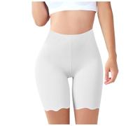 Keepink Womens Anti Chafing Shorts Ice Silk Seamless Boxers Underwear Vpl Free Elastic Waist Shorts Leggings Soft Breathable Safety Shorts Boyshort for Under Skirt Dresses Yoga Plus Size