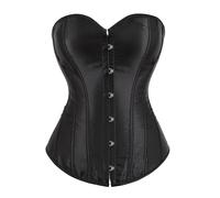 Keepink Women's Bustiers & Corsets Plus Size 8-20 UK Sale Lace up Satin Boned Overbust Corset Shapewear Ladies Gothic Basques and Corsets UK Bustier Underbust Waist Cinchers Lingerie