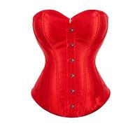 Keepink Women's Bustiers & Corsets Plus Size 8-20 UK Sale Lace up Satin Boned Overbust Corset Shapewear Ladies Gothic Basques and Corsets UK Bustier Underbust Waist Cinchers Lingerie