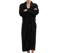 Keepink Womens Dressing Gowns Long Robes Lightweight Bathrobe Housecoats Flannel Kimono Robe Ladies Fluffy Fleece Soft Cosy Warm Robe Pockets Loungewear Plus Size 10-18 UK Sale