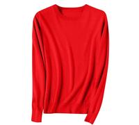 Keepink Womens Jumpers Crewneck Long Sleeve Tops Ladies Jumper Loose Knitted Cotton Pullover Sweatshirts Warm Lightweight Wool Sweater Tunic Hoodies T-Shirts Fall Winter Outfits