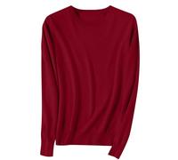 Keepink Womens Jumpers Crewneck Long Sleeve Tops Ladies Jumper Loose Knitted Cotton Pullover Sweatshirts Warm Lightweight Wool Sweater Tunic Hoodies T-Shirts Fall Winter Outfits