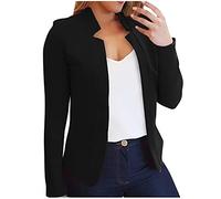 Keepink Womens Long Sleeve Blazer Open Front Cardigan Jacket Plain Casual Suits Jackets Slim Fit Coats Lightweight Fall Outwear Elegant Smart Tops Women Cardigans Shirts UK Sale