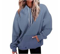 Keepink Women's Oversized Hoodie Gradient Colour Long Sleeve Hooded Sweatshirt with Pocket Loose Tunic Jumper Plus Size Pullover Athletic Tops Autumn Winter Outfits Sweat Shirts