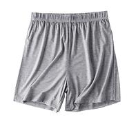 Keepink Womens Pyjamas Shorts Elastic Waist Boxers Shorts Super Soft Comfy Sleeping Shorts Solid Lounge Bottoms for Yoga Gym Running, Summer Pj Shorts for Women Sleepwear