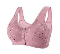 Keepink Women's Sports Bras Post Surgical Bra Front Closure Mastectomy Bras Comfy T Shirt Bra Push Up Non Wired Bralettes Sleep Underwear Full Coverage High Support Everyday Bralette
