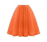 Keepink Women's Summer High Waist Skirts Layered Tulle Cake Skirt Elastic Waist Fluffy A-Line Mesh Lightweight Skirts for Festivals Wedding Guest Garden Brunches UK Sizes
