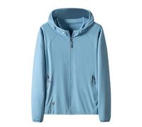 Keepink Women's Sun Protective Jackets Full Zip Hooded UPF 50+ UV Sun Protection Clothing Lightweight Cooling Going Out Tops Outerwear Long Sleeve Hoodie Sun Shirt Plus Size 12/24