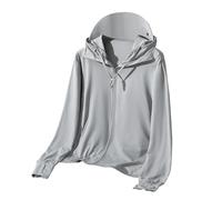 Keepink Women's Sun Protective Jackets Full Zip Hooded UPF 50+ UV Sun Protection Clothing Lightweight Cooling Going Out Tops Outerwear Long Sleeve Hoodie Sun Shirt Plus Size 12/24
