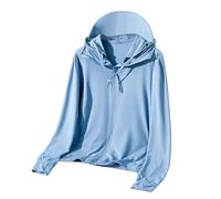 Keepink Women's Sun Protective Jackets Full Zip Hooded UPF 50+ UV Sun Protection Clothing Lightweight Cooling Going Out Tops Outerwear Long Sleeve Hoodie Sun Shirt Plus Size 12/24