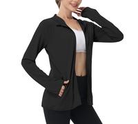 Keepink Women's UPF 50+ Sun Protection Shirts SPF Jacket UV Cooling Full Zip Hoodies Jackets Long Sleeve Rash Guard Summer Tops for Outdoor Hiking Running Athletic Pockets S-4XL