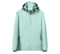 Keepink Womens Waterproof Jackets Lightweight Breathable Raincoats Quick Dry Packable Hooded Windbreaker Ladies Rain Coats Outdoor Camping Rain Trench with Pocket Clearance