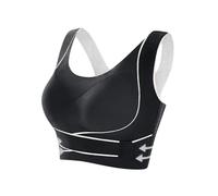 Keepink Yoga Sports Bras Front Cross Side Buckle Push Up Bra High Support Wireless Bras Wide Straps Full Coverage Bralette Plus Size for Large Breasts Everyday Shapewear