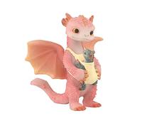 KEEPKAP Mini Dragon Figurine, Resin Home Decor, Cute Ornaments, Lucky Animal Garden Statue for Micro Landscape (Mother and Baby)