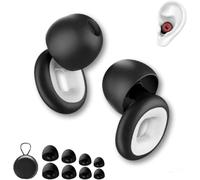 Keeplus Artevive Moto Earplugs - 27 Db, Ultra-Comfy Reusable Noise-Reducing Earplugs for Sleep, Focus (White, 1 Pair)