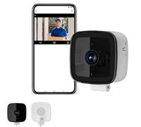 Keeplus Glowflip Window Camera, Glowflip Crystal-Clear 2K Security Camera Color Night Vision, 2.4GHz WiFi Cameras, 24/7 Recording & Smart Alerts, Indoor Camera House Security Camera, Motion Detection