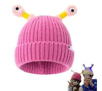 Keeplus Saturatione Monster Hat, Saturation Monster Tentacles Hat, Winter Parent-Child Cute Glowing Little Monster Knit Hat, Cute Little Monster LED Knit Tentacle Beanie, Unisex Hand-Knitted Hats (C)