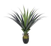 Keeplush 3FT Artificial Spiked Agave Plants, Artificial Plants Outdoor UV Resistant, 90cm Small Artificial Plants Indoor Perfect for Front Porch, Patio, Home, Office Decor 1PCS