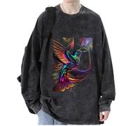 keepmore Aesthetic Owl 3D Printed Men's Women's Pullover Sweatshirts Hip Hop T-Shirt Long Sleeve Sweater Tops Streetwear