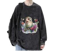 keepmore Aesthetic Owl 3D Printed Men's Women's Pullover Sweatshirts Hip Hop T-Shirt Long Sleeve Sweater Tops Streetwear