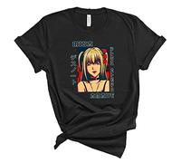 keepmore Death Note T-Shirt for Unisex Anime Misa Cosplay Costume 3D Printed Crew Neck Short Sleeve T-Shirt