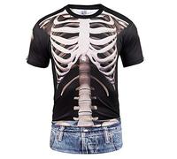 keepmore Human Rib X-ray Perspective T-Shirt Men's Fashion 3D Digital Printed Short-Sleeved T-Shirt 2020 Summer Fashion T-Shirt