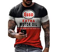 keepmore Oldschool T Shirt for Men-Harajuku Letters Print Crew Neck Short Sleeve T-Shirts