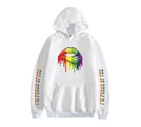 keepmore Unisex Casual Hoodie - LGBT Gay Pride Rainbow Prints Lesbian Pullover Sweatshirts