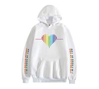 keepmore Unisex Casual Hoodie - LGBT Gay Pride Rainbow Prints Lesbian Pullover Sweatshirts