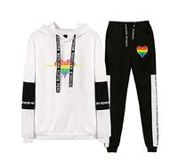 keepmore Unisex Long Sleeve Casual Hoodie + Harem Pants 2 pcs/Set LGBT Gay Pride Rainbow Lesbian Sweatshirts Love is Love Sweatpants