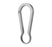 KEEPO LINK Carabiner Clip Hook, 2.36” Titanium Rope Connetor Small Snap Clamp for Keychain Key Rings，Quick Link for Outdoor Camping, Hiking, OLL04 (Gunmetal Grey)