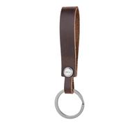 KEEPO LINK EDC Leather Keychain Strap with Titanium Key Ring for Car | Key Chain Holder for Key Fob, for Men & Women, Detachable Ti Screw & Bolt, Everyday Carry