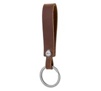 KEEPO LINK EDC Leather Keychain Strap with Titanium Key Ring for Car | Key Chain Holder for Key Fob, for Men & Women, Detachable Ti Screw & Bolt, Everyday Carry