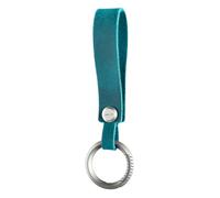 KEEPO LINK EDC Leather Keychain Strap with Titanium Key Ring for Car | Key Chain Holder for Key Fob, for Men & Women, Detachable Ti Screw & Bolt, Everyday Carry