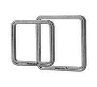 KEEPO LINK Multi-Use Titanium Key Ring - DIY Necklace EDC Keychain Rings for Men & Women, Split Keyring for Dog tag, Everyday Carry (Squre)