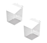 Keepo Peg Board Organizer Accessories, Peg Board with Accessories, Pegboard Hooks, Pegboard Bins (2 Bins with Lid)
