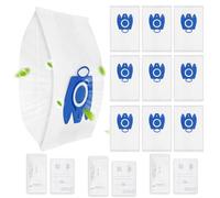 KEEPOW 10 Pack Vacuum Cleaner Bags for Miele Classic C1, Complete C3 C2 C1 S227 S240 S270 S280 S400, S2 S5 S8 Series, GN 3D Efficiency Hoover Bags, with 3 Filter Sets