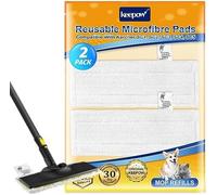 KEEPOW 2Pack Compatible with Karcher Steam Mop Pads, Replacement Steam Cleaner Pads for Karcher SC2, SC3, SC4, SC5, Reusable Cloths for Karcher Steam Cleaner Accessories