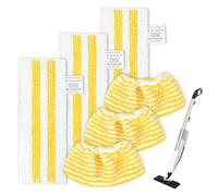 KEEPOW 3+3 Pack Replacement Pads for Karcher Steam Cleaner
