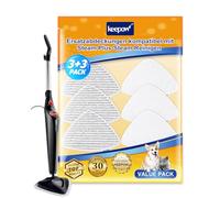 KEEPOW 6 Pack Steam Mop Pads for Vileda Steam Mop Plus, 3 Grey + 3 White | Mop Head Replacement for All Floors, Effective Dirt Removal, Premium Quality Material, Washable and Reusable