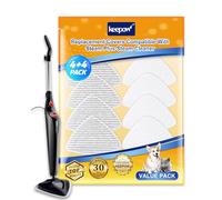KEEPOW 8 Pack Mop Heads Replacement for Vileda Steam Mop and Compatible with Viledas Steam Cleaner Plus, Washable Microfiber Cloths (4 Grey + 4 White)