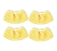 KEEPOW Compatible with Karcher Steam Cleaner Pads - 4 Pack Microfibre Handheld Nozzle Covers for EasyFix SC2 SC3 SC4 SC5 - Reusable Steam Mop Pads for Compact Cleaning Tasks