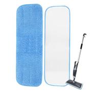 KEEPOW Mop Replacement Pads for Addis Spray Mop 2 in 1, 2 Spray Mop Refill | Mop Replacement Refill Heads for Addis, 41.5 × 14 cm, High-Quality Microfibre, Washable and Reusable