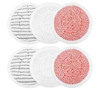 KEEPOW Replacement Steam Mop Pads for Shark Steam Mop S6002UK S7201UK S8201UK, Reusable Rotating Power Cleaning All-in-One Mop Pads for Hard Floors (6PCS)