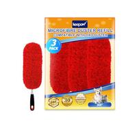 KEEPOW Reusable Dusters Refill Compatible with OXO Hand Duster, Washable Microfiber Replacement Head for OXO Good Grips Extendable Dusters for Cleaning, 3 Pack (Duster Not Included)