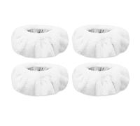 KEEPOW Small Bonnets Compatible with Dupray, Steam Cleaner Pads For Dupray Neat Steam Cleaner, Triangle Accessories for Bathroom & Kitchen, Pack of 4