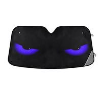 KEEPREAL Blue Evil Eyes Windshield Sun Shade - Foldable Car Front Window Sunshades for Most Sedans SUV Truck, Blocks UV Rays and Keeps Your Vehicle Cool