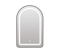 Keepreaper Arch Bathroom Mirror Cabinet With Led Lights 3 Color And 2 Glass Shelves Wall Mounted Recessed 51 X 80 Cm