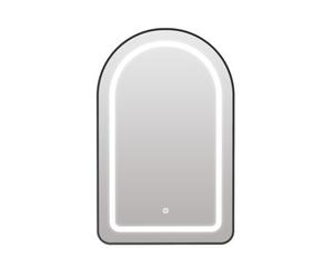 Keepreaper Arch Bathroom Mirror Cabinet With Led Lights 3 Color And 2 Glass Shelves Wall Mounted Recessed 51 X 80 Cm