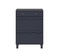 KEEPREAPER Freestanding Shoe Cabinet with 2 Flip Drawers & 1 Pull-Out Drawer in Blue KEEPREAPER Blue